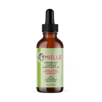 MIELLE Rosemary Mint Scalp & Hair Strengthening Oil Infused W/Biotin & Encourages Growth 59ml